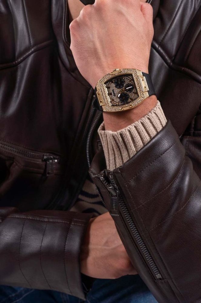 Годинник Guess GW0048G2 чоловічий колір чорний фото 6