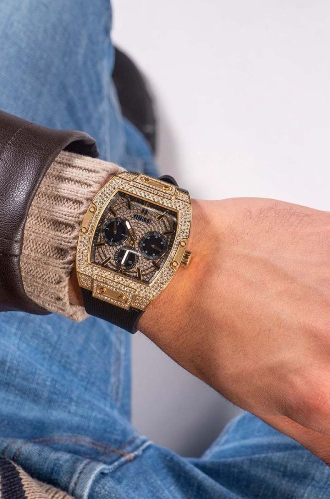 Годинник Guess GW0048G2 чоловічий колір чорний фото 7