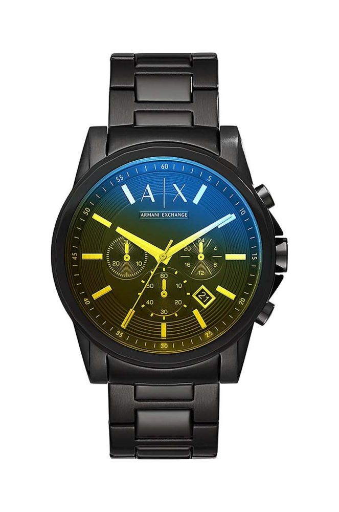 Годинник Armani Exchange чоловічий колір чорний (3388048)