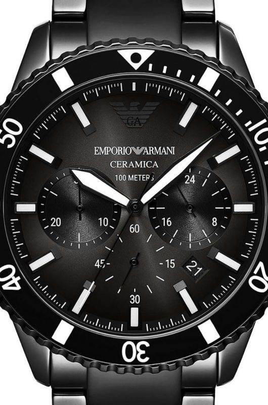 Годинник Emporio Armani чоловічий колір чорний (3473079) фото 2