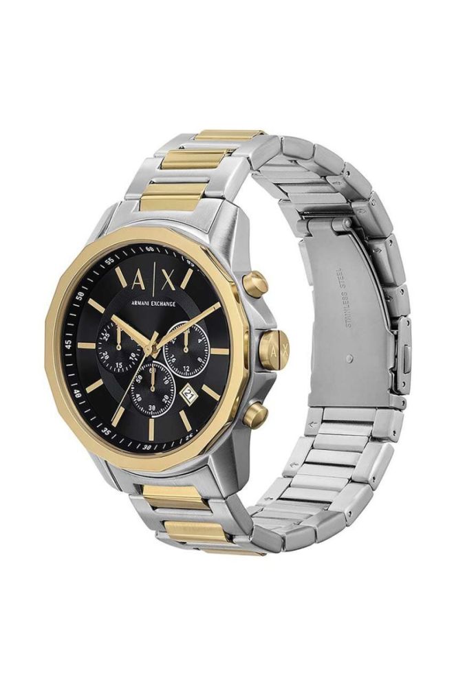 Годинник і браслет Armani Exchange колір чорний (3457900) фото 4
