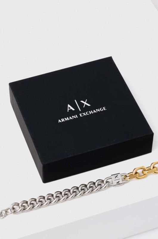 Браслет Armani Exchange чоловіча колір срібний (3553315) фото 2