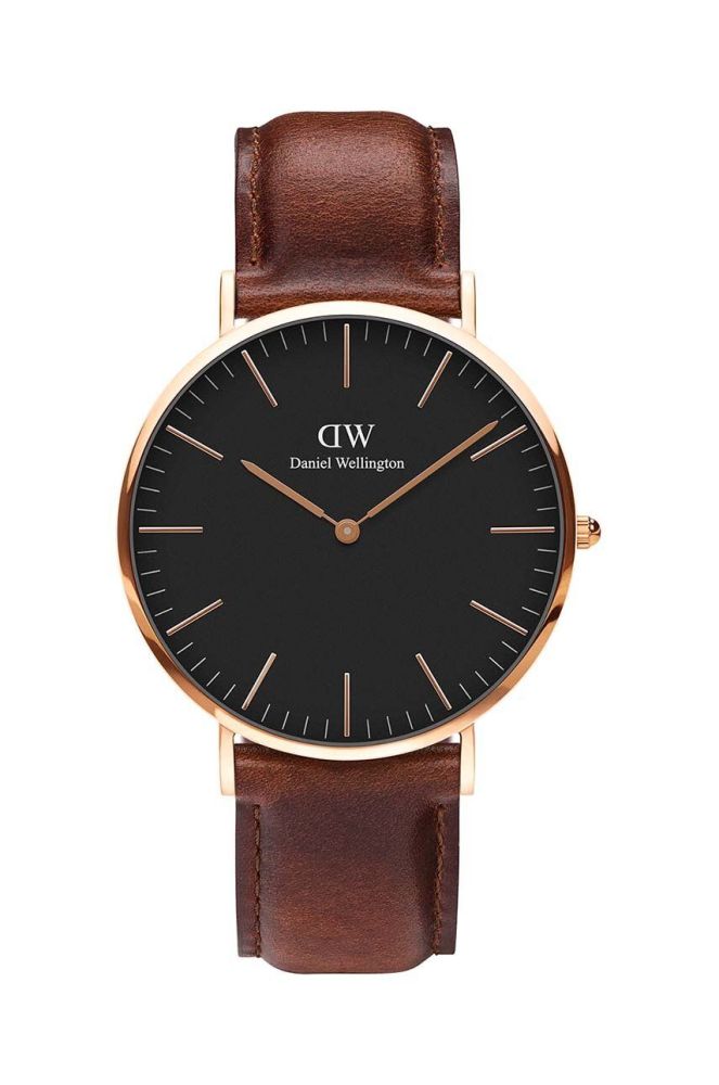 Годинник Daniel Wellington Classic 40 St Mawes чоловічий колір чорний