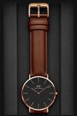 Годинник Daniel Wellington Classic 40 St Mawes чоловічий колір чорний