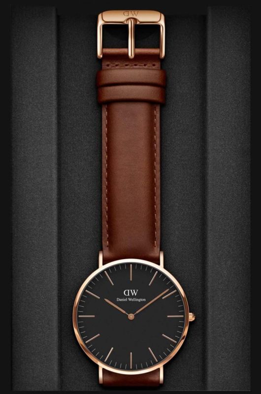 Годинник Daniel Wellington Classic 40 St Mawes чоловічий колір чорний фото 2