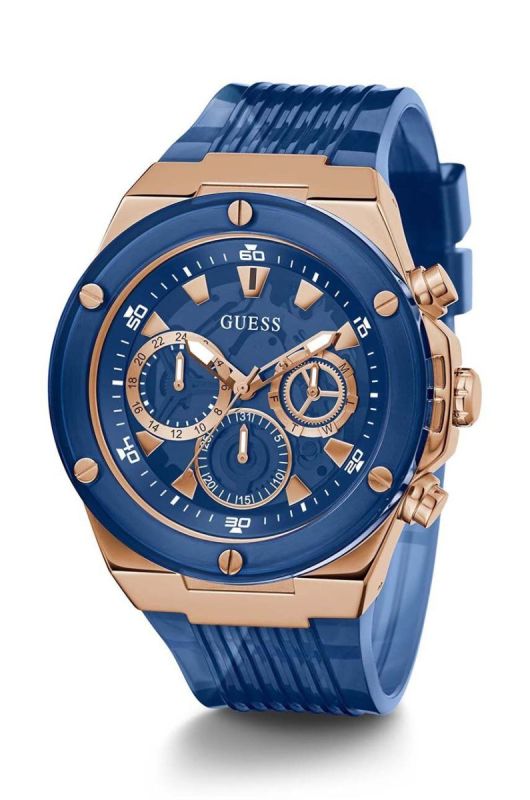 Годинник Guess чоловічий колір синій фото 2