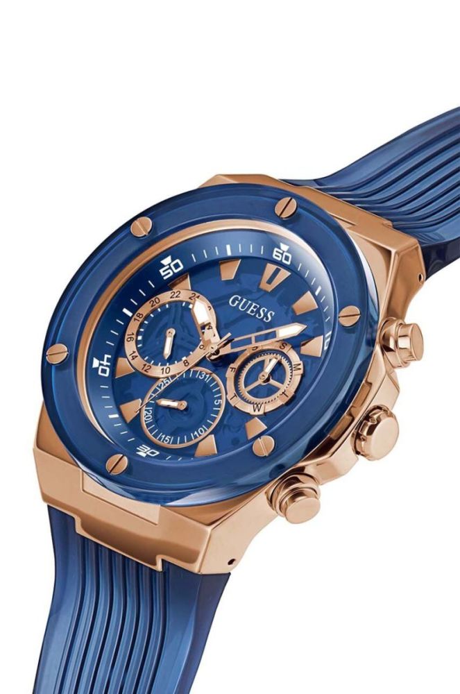 Годинник Guess чоловічий колір синій фото 3