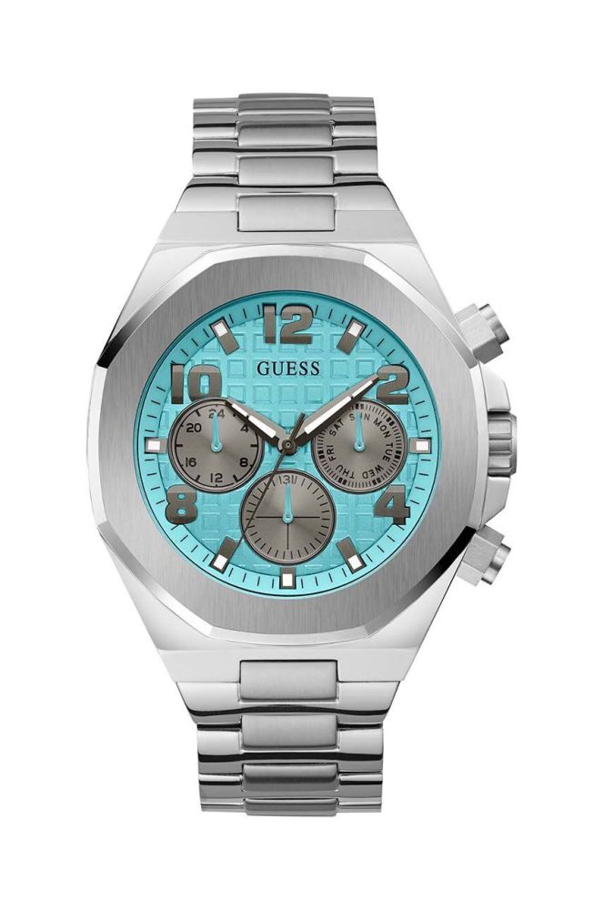 Годинник Guess чоловічий колір срібний (3617029)