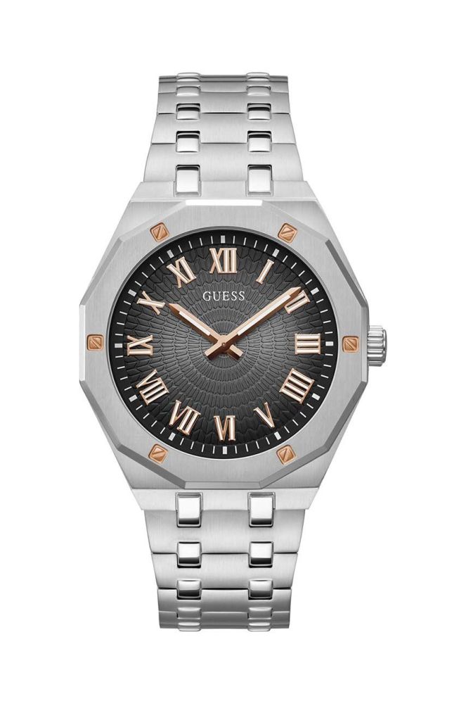 Годинник Guess чоловічий колір срібний (3617035)