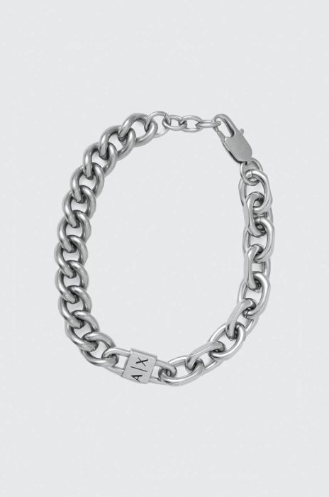 Браслет Armani Exchange чоловіча колір срібний (3688100)