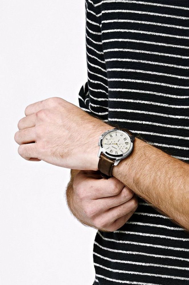Fossil - Годинник FS4735 колір коричневий фото 4