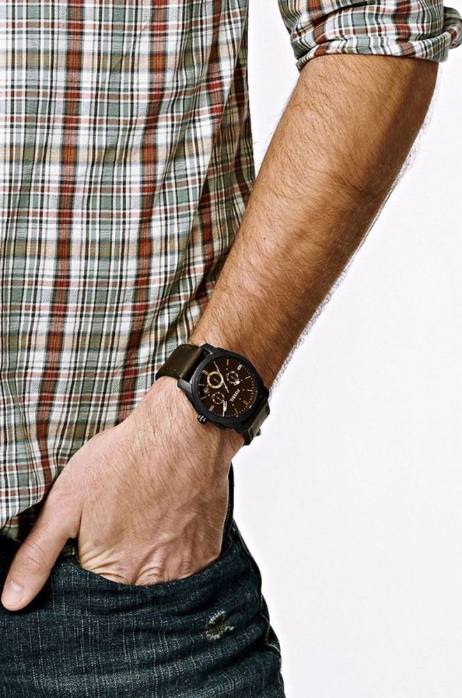 Fossil - Годинник FS4656 колір коричневий фото 4
