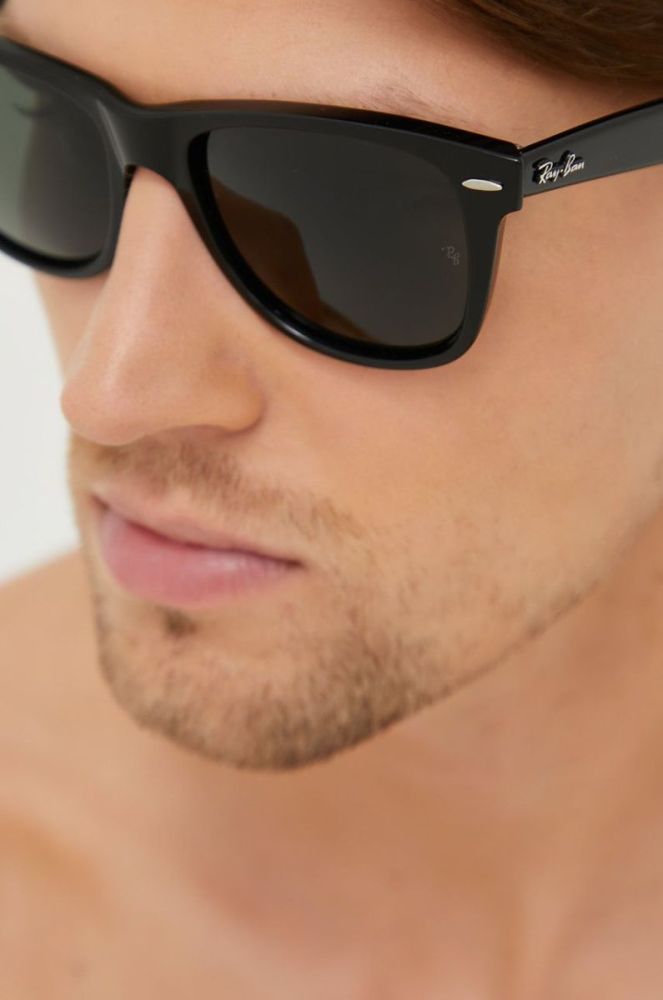Ray-Ban - Окуляри Wayfarer колір чорний фото 5