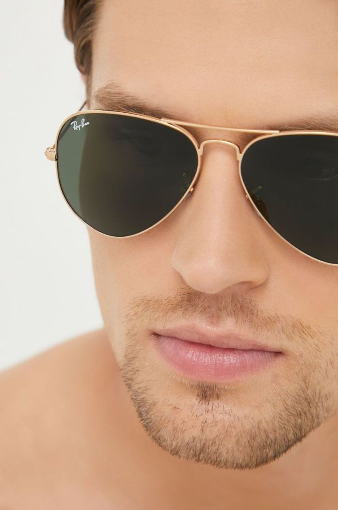 Сонцезахисні окуляри Ray-Ban чоловічі колір золотий (796061) фото 6