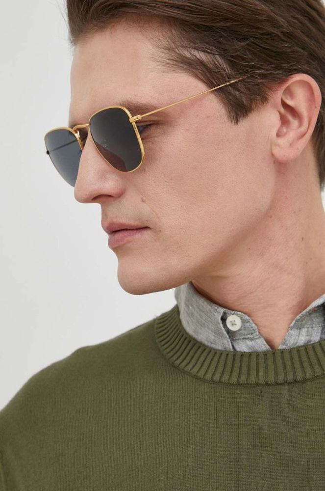 Ray-Ban Сонцезахисні окуляри колір золотий фото 7