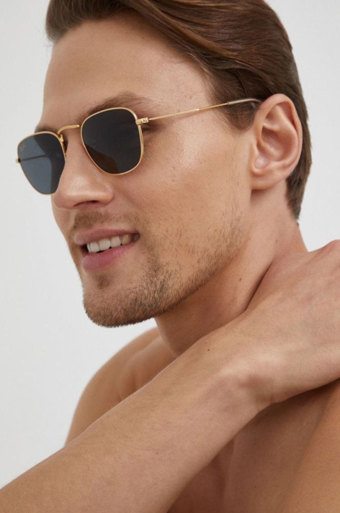 Ray-Ban - Сонцезахисні окуляри колір золотий (622409) фото 2