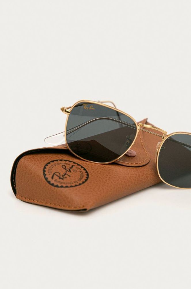 Ray-Ban - Сонцезахисні окуляри колір золотий (622409) фото 8