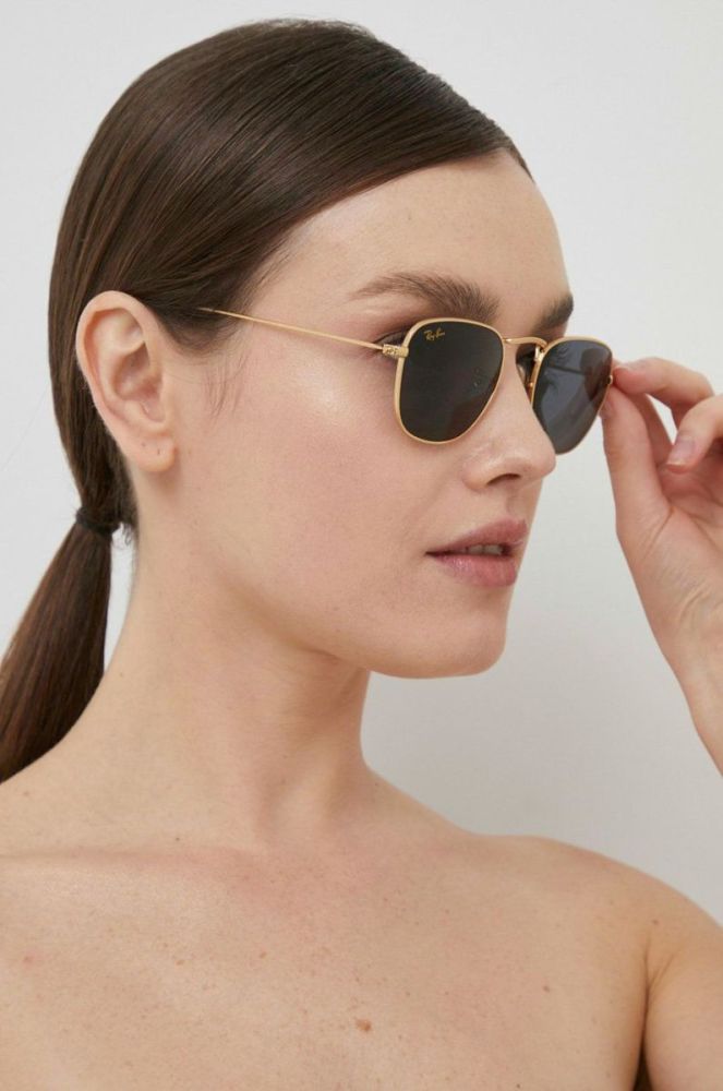 Ray-Ban - Сонцезахисні окуляри колір золотий (622409) фото 3