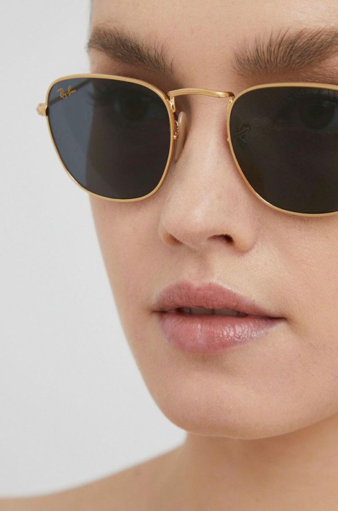 Ray-Ban - Сонцезахисні окуляри колір золотий (622409) фото 9