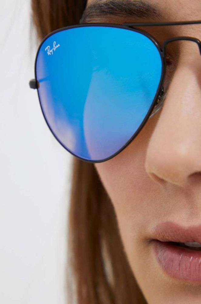 Ray-Ban - Окуляри Aviator колір чорний фото 10