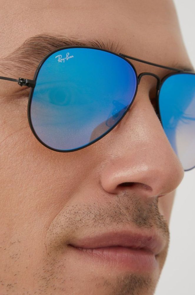 Ray-Ban - Окуляри Aviator колір чорний фото 7