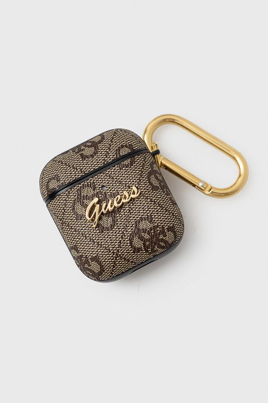 Чохол для Airpods Guess колір коричневий