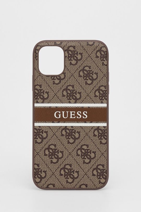 Чохол на телефон Guess колір коричневий iPhone 11