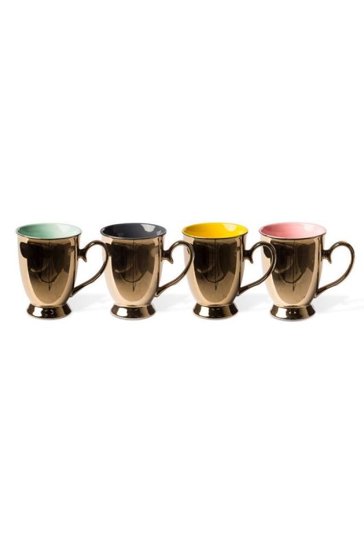 Pols Potten – Набор чашек (4-pack) цвет желтый.
