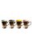 Pols Potten – Набор чашек (4-pack) цвет желтый.