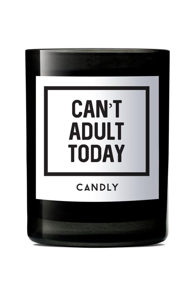 Candly - Ароматична соєва свічка Can't adult today 250 g колір чорний