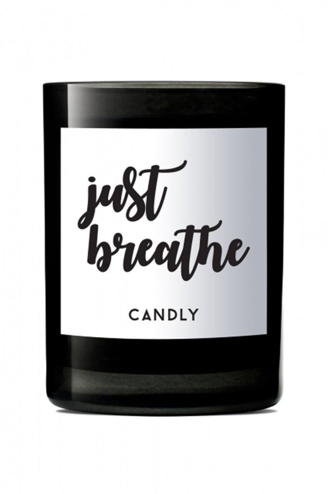 Candly - Ароматична соєва свічка Just breathe 250 g колір чорний