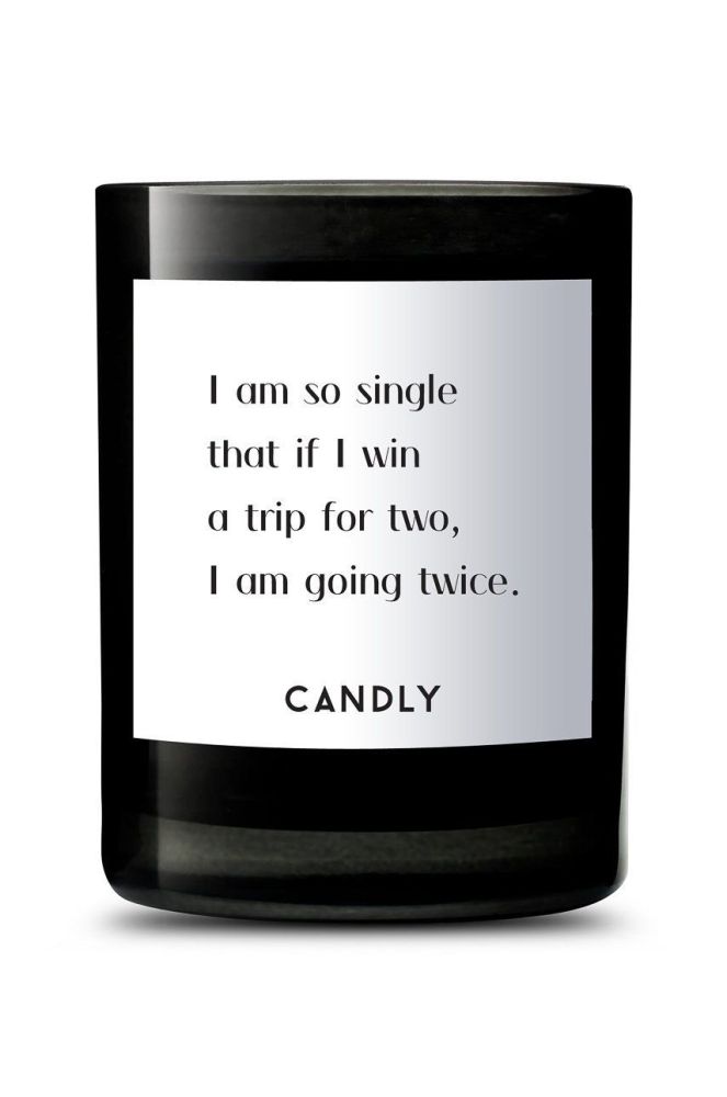 Candly - Ароматична соєва свічка I am so single 250 g колір чорний