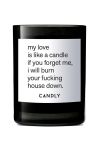 Candly - Ароматична соєва свічка My love is like a candle 250 g колір чорний