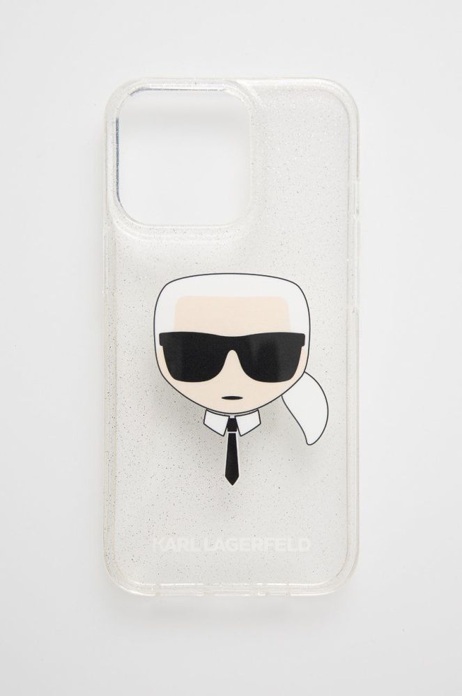 Чохол на телефон Karl Lagerfeld колір срібний iPhone 13 Pro