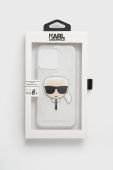 Чохол на телефон Karl Lagerfeld колір срібний iPhone 13 Pro