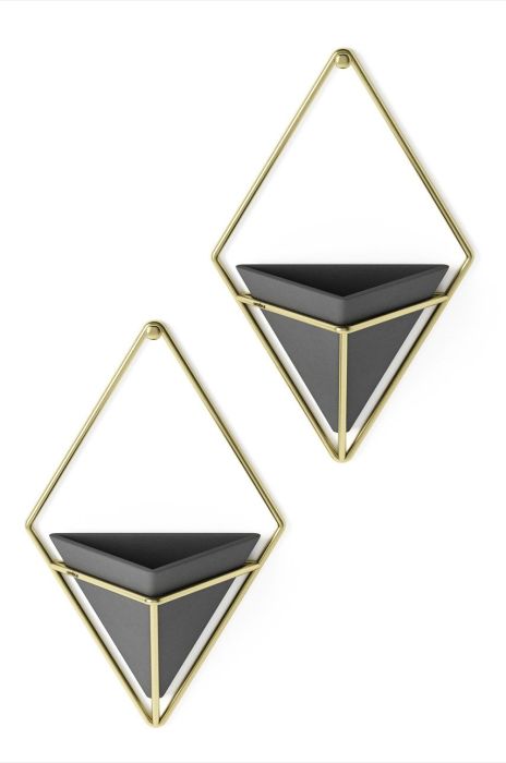 Umbra - Набір настінних горщиків (2-pack) колір чорний (1995239) Umbra - Набір настінних горщиків (2-pack) колір чорний (1995239)