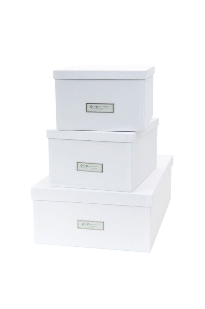 Bigso Box of Sweden Набор коробок для хранения Inge (3-pack) цвет белый (2103822) фото 2