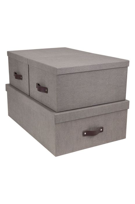 Bigso Box of Sweden Набір коробок для зберігання Inge (3-pack) колір сірий (2103842) Bigso Box of Sweden Набір коробок для зберігання Inge (3-pack) колір сірий (2103842)