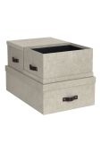 Bigso Box of Sweden Набір коробок для зберігання Inge (3-pack) колір бежевий (2103845) Bigso Box of Sweden Набір коробок для зберігання Inge (3-pack) колір бежевий (2103845)