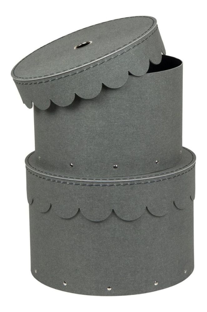 Bigso Box of Sweden Набір коробок для зберігання Wilma (2-pack) колір сірий (2103847) фото 3