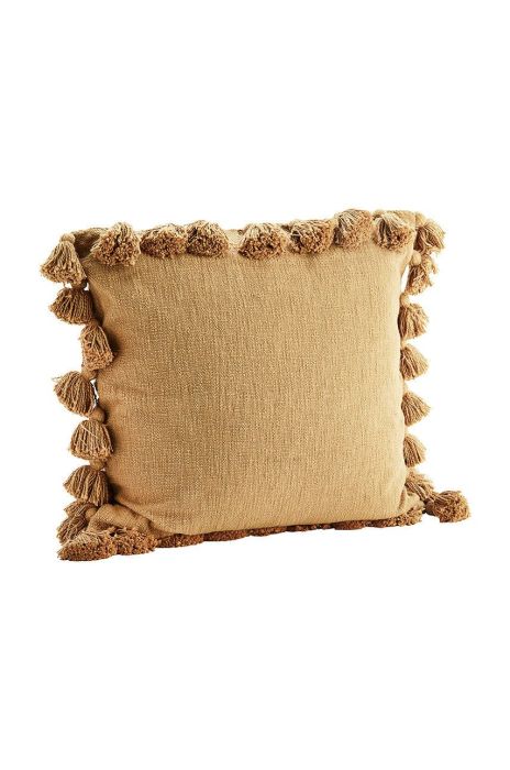 Madam Stoltz Наволочка на подушку колір коричневий (2087986)