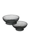 Boltze Набір декоративних блюд Balu (2-pack) колір чорний