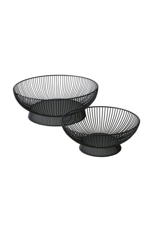 Boltze Набір декоративних блюд Balu (2-pack) колір чорний