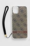 Чохол на телефон Guess Iphone 11 колір коричневий
