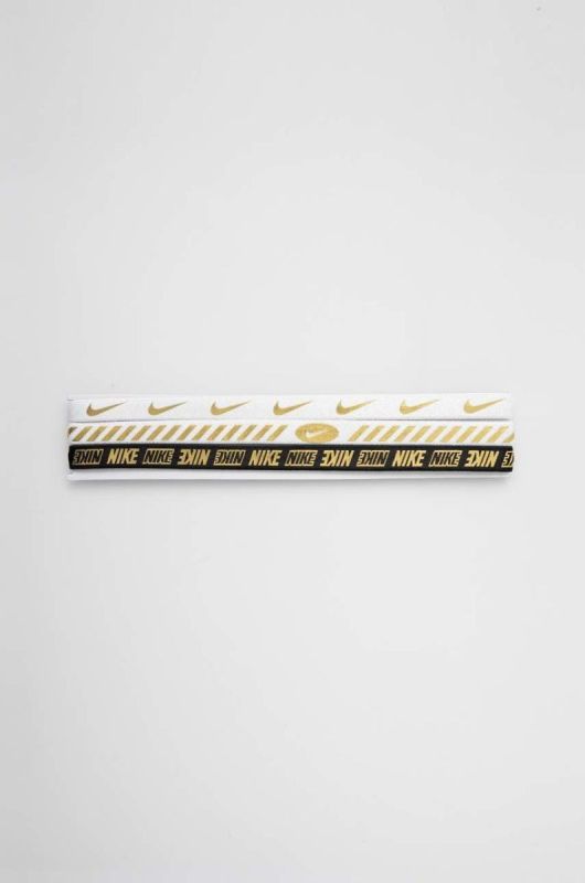 Пов'язки на голову Nike 3-pack колір білий