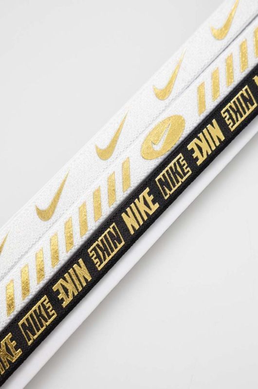 Пов'язки на голову Nike 3-pack колір білий фото 2