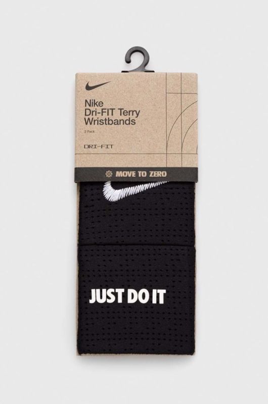 Напульсники Nike 2-pack колір чорний (2839914) фото 2