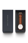 Годинник Daniel Wellington Classic 36 Durham колір рожевий