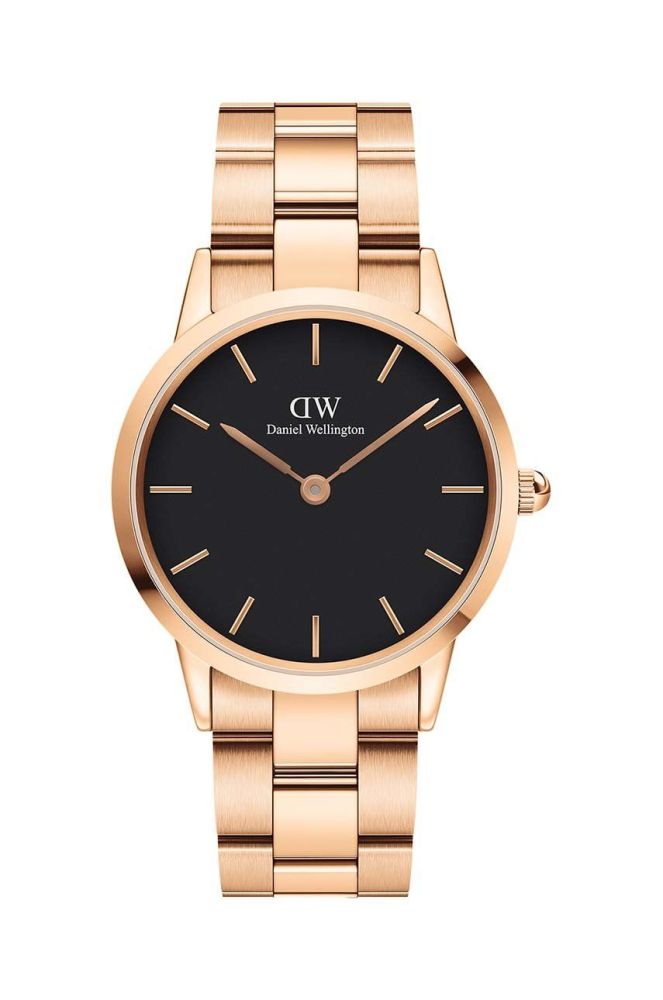 Годинник Daniel Wellington Iconic Link 36 колір рожевий