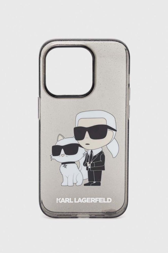 Чохол на телефон Karl Lagerfeld iPhone 14 Pro 6,7" колір чорний